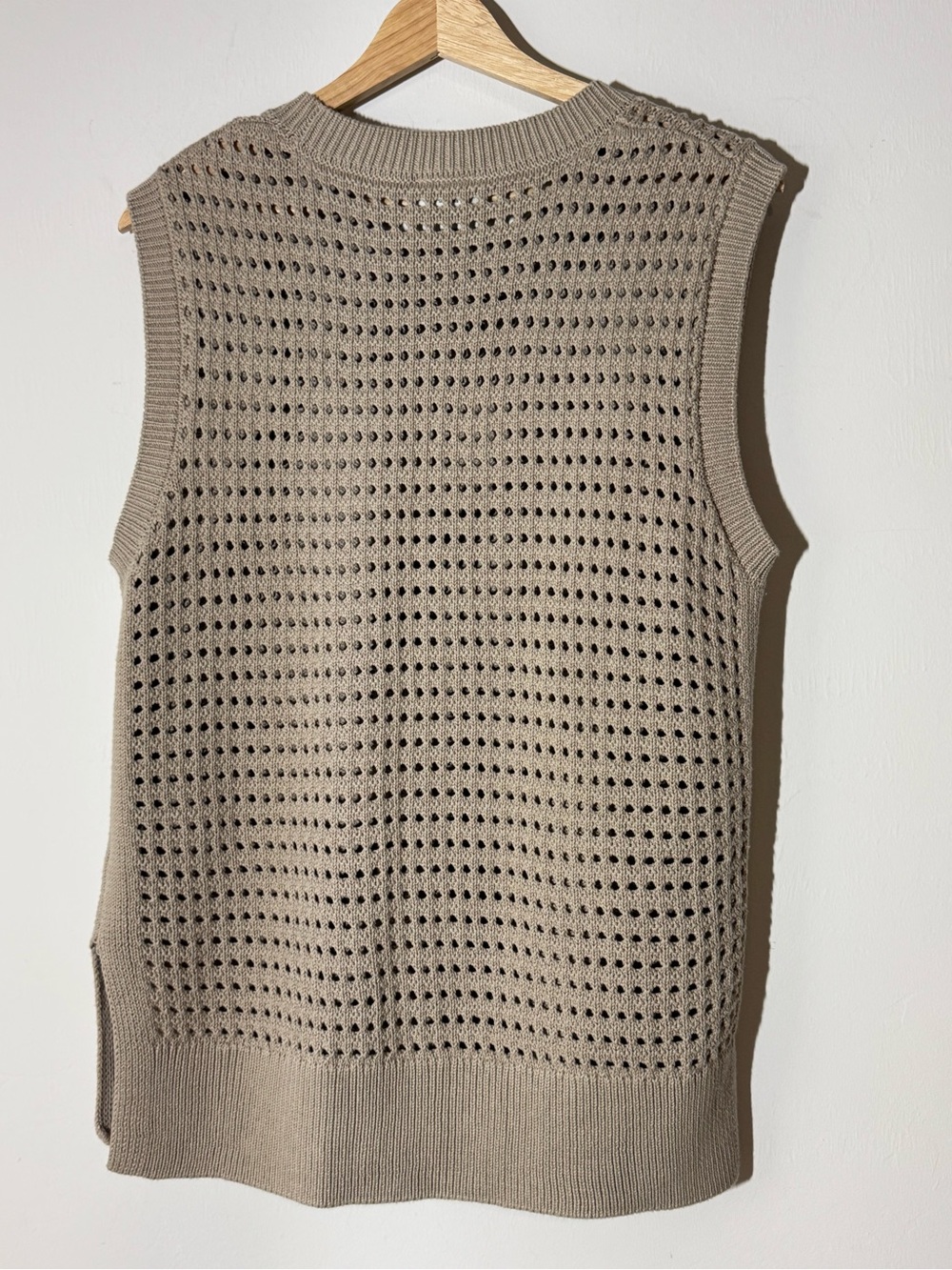 Varley Jenson Stitch Knit Tank Light Taupe Medium - Picture 7 of 11